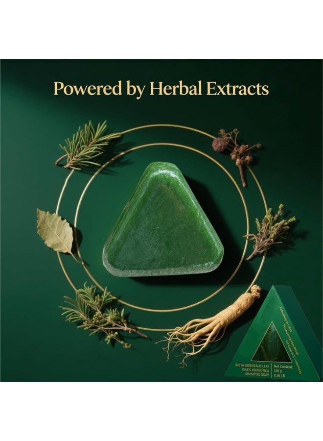HOEGOA Nature Shampoo Bar, Thinning Hair-Volume Shampoo With Thuja Orientalis for Men and Women, Reducing Breakage, Hair Growth Soap for Anti-Hair Loss, 120g/4.23oz - Image 3
